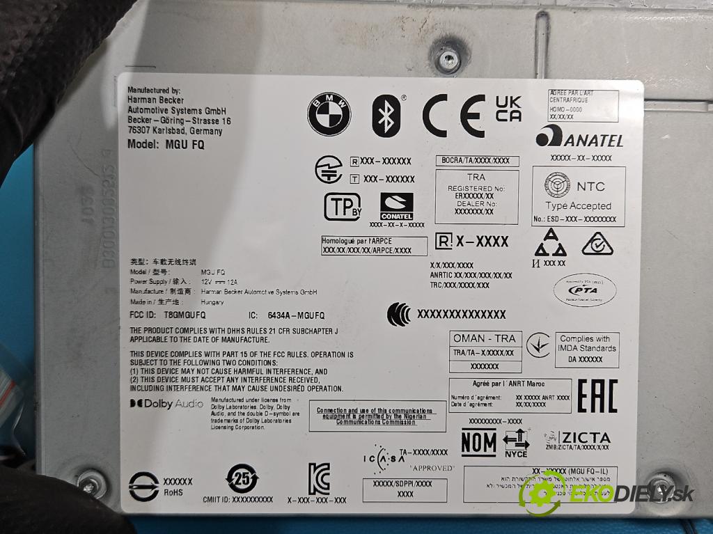 Bmw iX3 G08 0.0 elektrický: 286 HP automatic 210 kW 5- Radio originál 5A69575