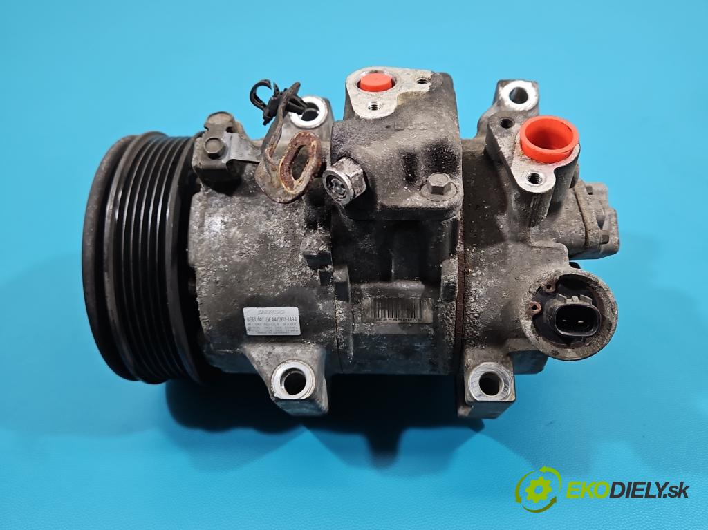 Toyota Auris I 2006-2013 1.6 VVTI 124 hp manual 91 kW 1598 cm3 5- Kompresor: klíma 447260-1494 (Kompresor klimatizace)