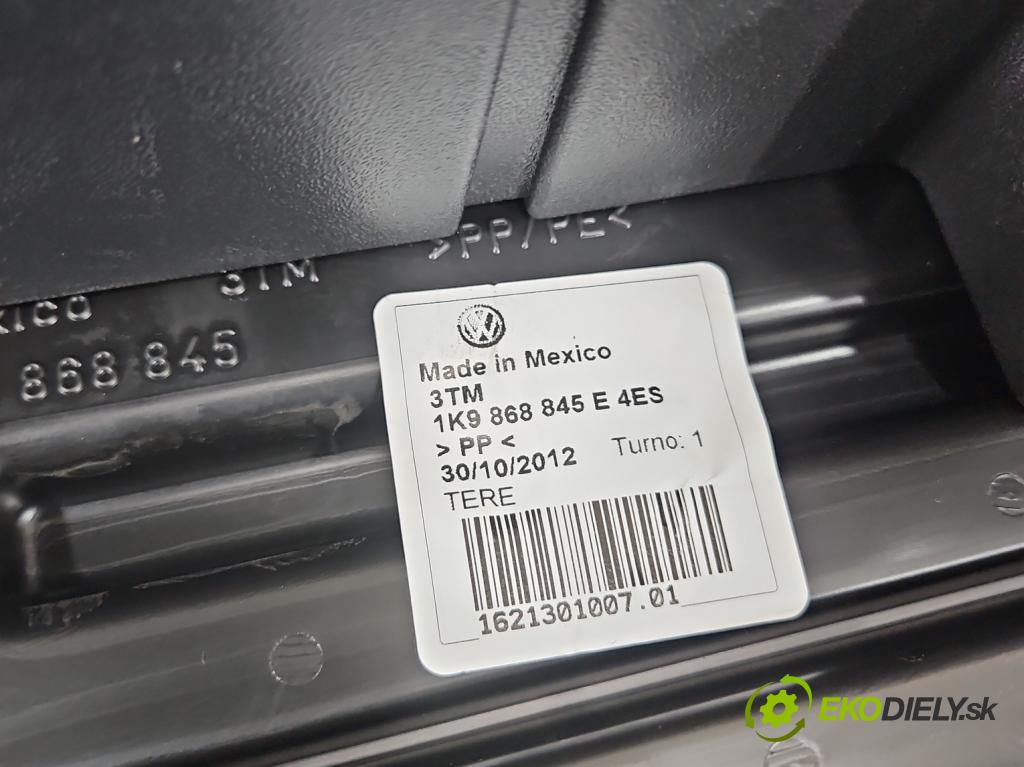 Vw Golf VI 2008-2013 1.6 TDI 90 HP manual 66 kW 1598 cm3 5- koberec do auta kufra: 1K9863463B