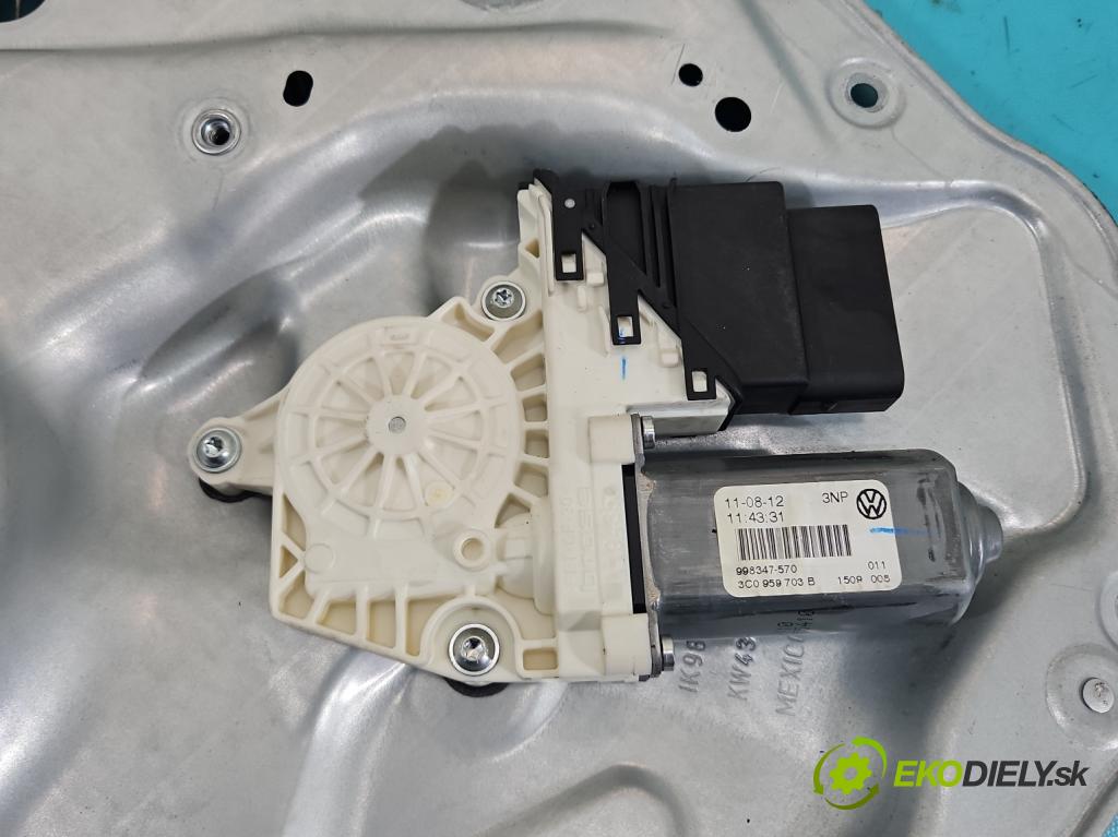 Vw Golf VI 2008-2013 1.6 TDI 90 HP manual 66 kW 1598 cm3 5- mechanizmus okna zadné ľavý 3C0959703B