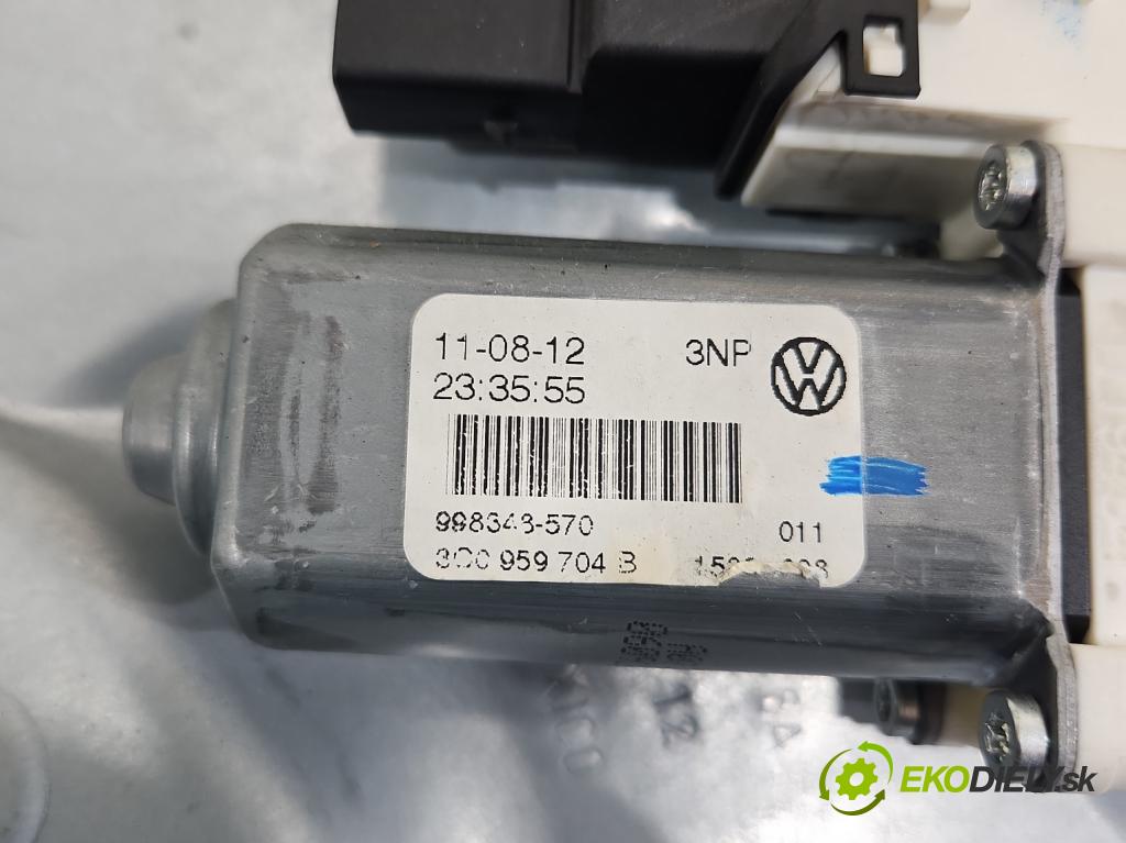 Vw Golf VI 2008-2013 1.6 TDI 90 HP manual 66 kW 1598 cm3 5- mechanizmus okna zadné pravý 3C0959704B