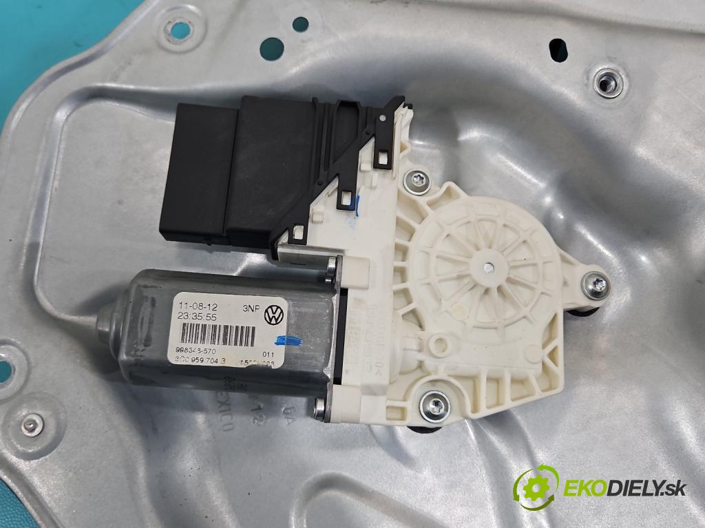 Vw Golf VI 2008-2013 1.6 TDI 90 HP manual 66 kW 1598 cm3 5- mechanizmus okna zadné pravý 3C0959704B