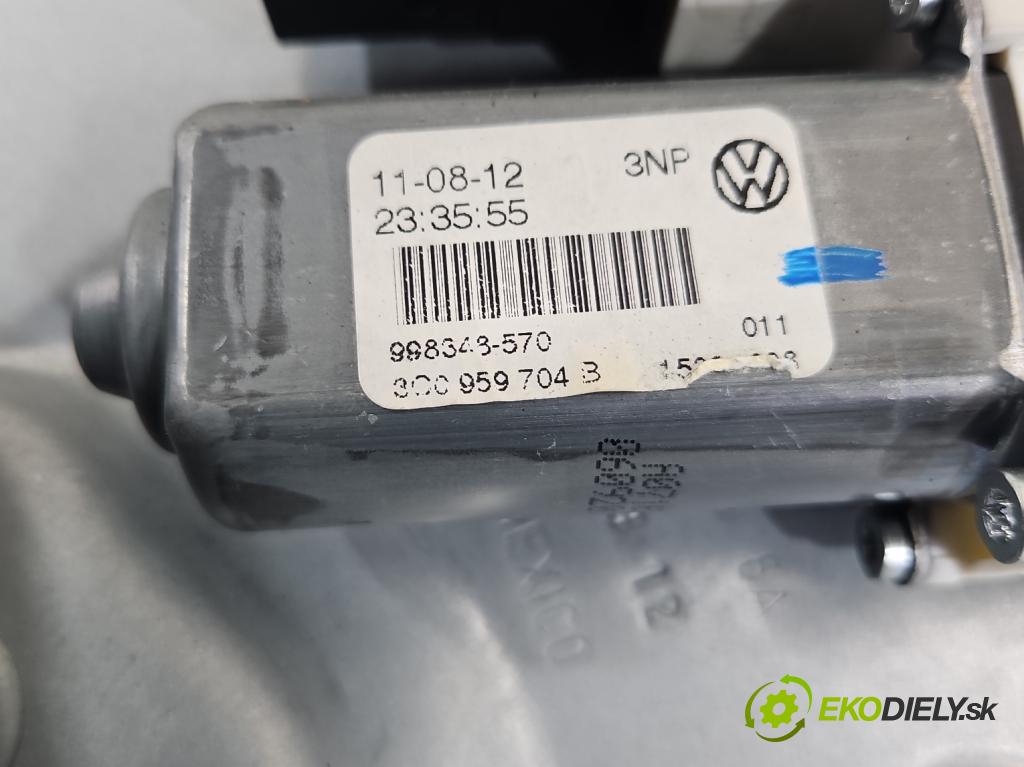 Vw Golf VI 2008-2013 1.6 TDI 90 HP manual 66 kW 1598 cm3 5- mechanizmus okna zadné pravý 3C0959704B