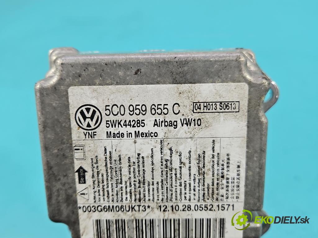 Vw Golf VI 2008-2013 1.6 TDI 90 HP manual 66 kW 1598 cm3 5- riadiaca jednotka vankúše: 5C0959655C