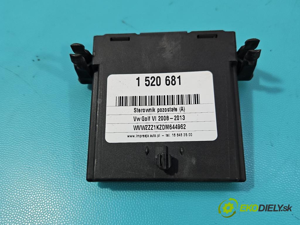 Vw Golf VI 2008-2013 1.6 TDI 90 HP manual 66 kW 1598 cm3 5- riadiaca jednotka ostatné 7N0907530AF