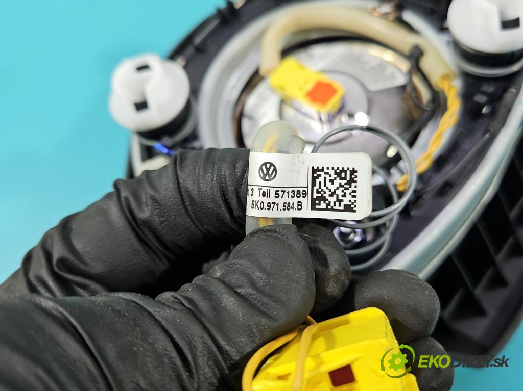 Vw Golf VI 2008-2013 1.6 TDI 90 hp manual 66 kW 1598 cm3 5- Polštář: vzduch: Řidič: 1KM880201D (Airbag)