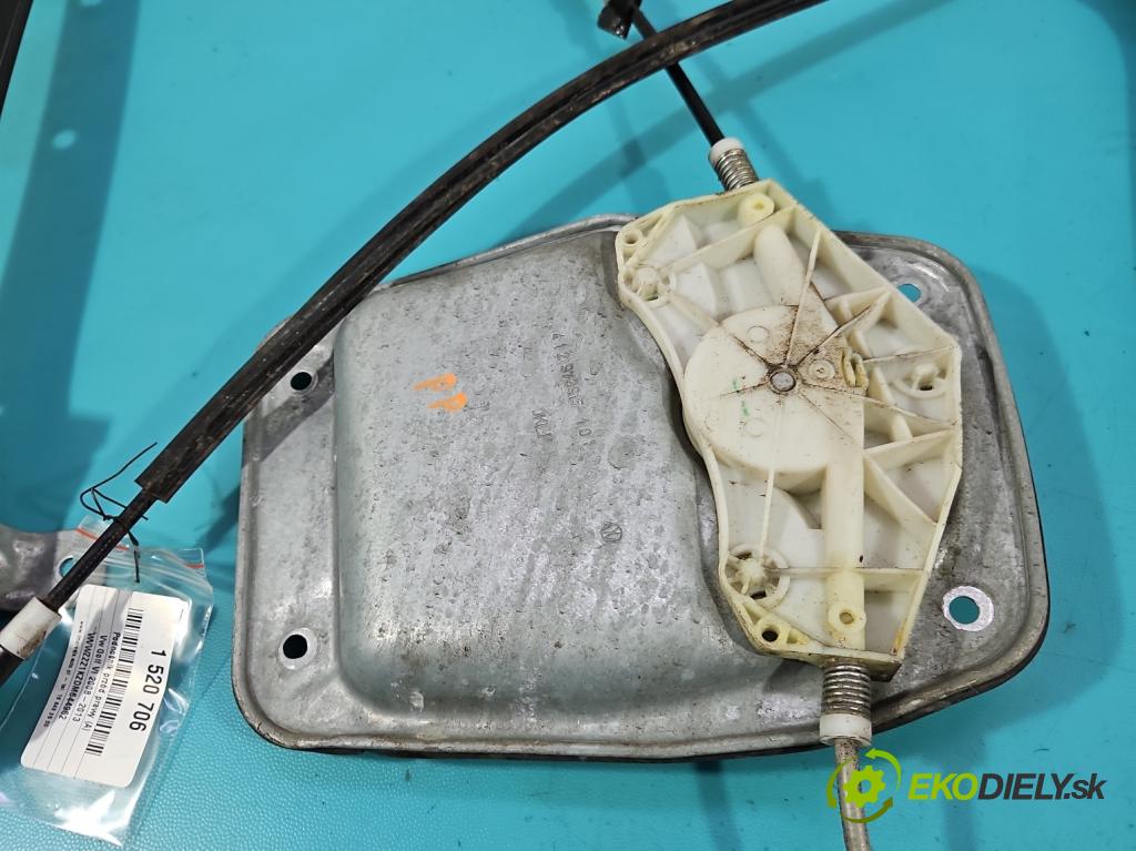 Vw Golf VI 2008-2013 1.6 TDI 90 HP manual 66 kW 1598 cm3 5- mechanizmus okna predné pravý 1K5837402BC