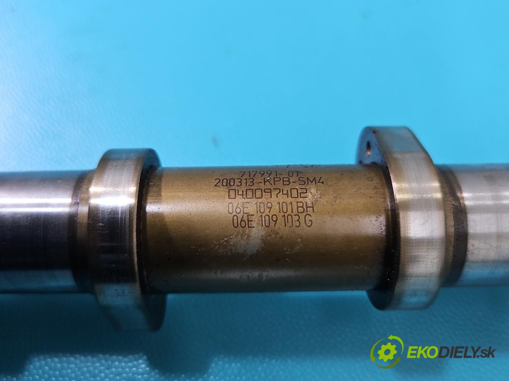 Audi Q5 2008-2016 3.0 tfsi: 272 HP automatic 200 kW 2995 cm3 5- Valček: načasovanie 06E109101BH (Vačkový hriadeľ)