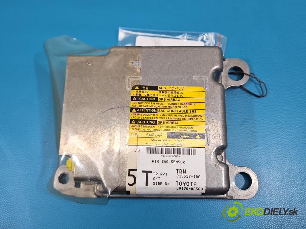 Toyota Auris I 2006-2013 1.6 VVTI 124hp manual 91 kW 1598 cm3 5- riadiaca jednotka vankúše: 89170-02560