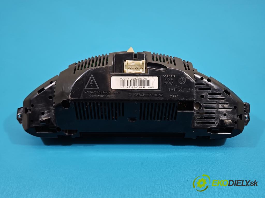 Mercedes E W211 2002-2009 2.2 cdi 136 HP automatic 100 kW 2148 cm3 5- prístrojovka/ budíky A2115404448 (Prístrojová doska)