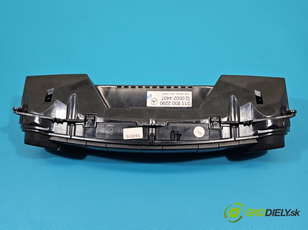 Mercedes E W211 2002-2009 2.2 cdi 136 HP automatic 100 kW 2148 cm3 5- panel kúrenia 2118302290