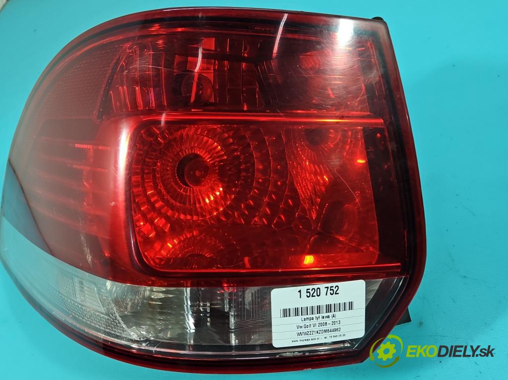 Vw Golf VI 2008-2013 1.6 TDI 90 HP manual 66 kW 1598 cm3 5- svetlo / reflektor zadné ľavé 1K9945095G (Kľučka dverí ostatné)