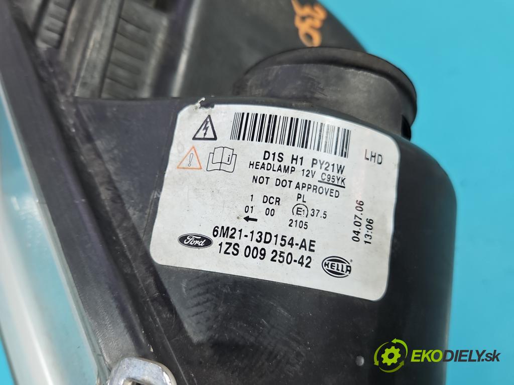 Ford S-max I 2006-2015 2.0 TDCI 140 HP manual 103 kW 1997 cm3 5- Reflektor: pravý 6M21-13D154-AE (Svetlo predné pravé)