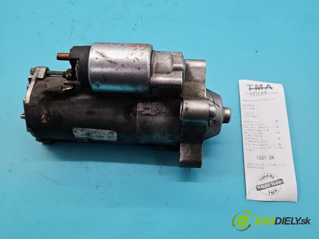 Ford S-max I 2006-2015 2.0 TDCI 140 HP manual 103 kW 1997 cm3 5- štartér 6G9N-11000-FA (Štartér)