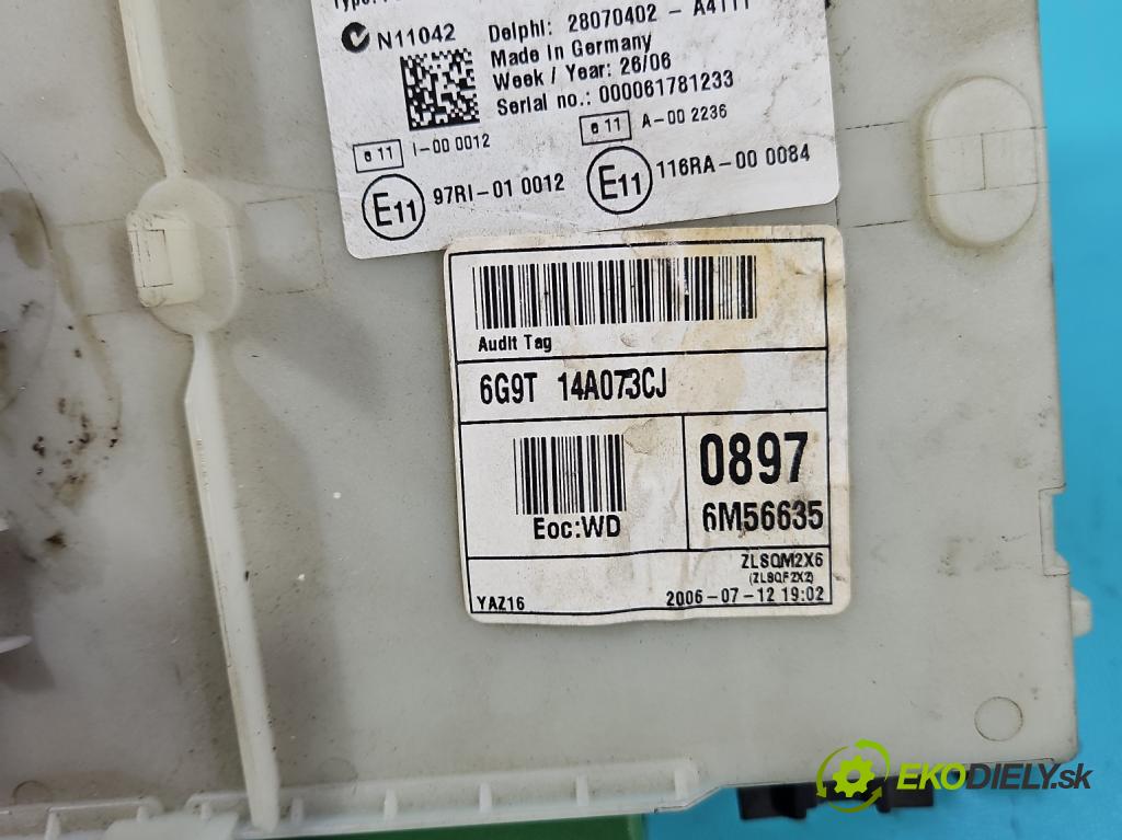 Ford S-max I 2006-2015 2.0 TDCI 140 HP manual 103 kW 1997 cm3 5- skrinka poistka 6G9T-14A073-CJ (Poistková skrinka)