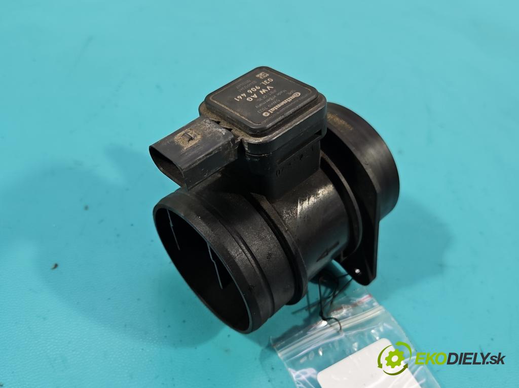 Vw Golf VI 2008-2013 1.6 TDI 90 HP manual 66 kW 1598 cm3 5- průtokoměr: 03L906461 (Váha vzduchu)