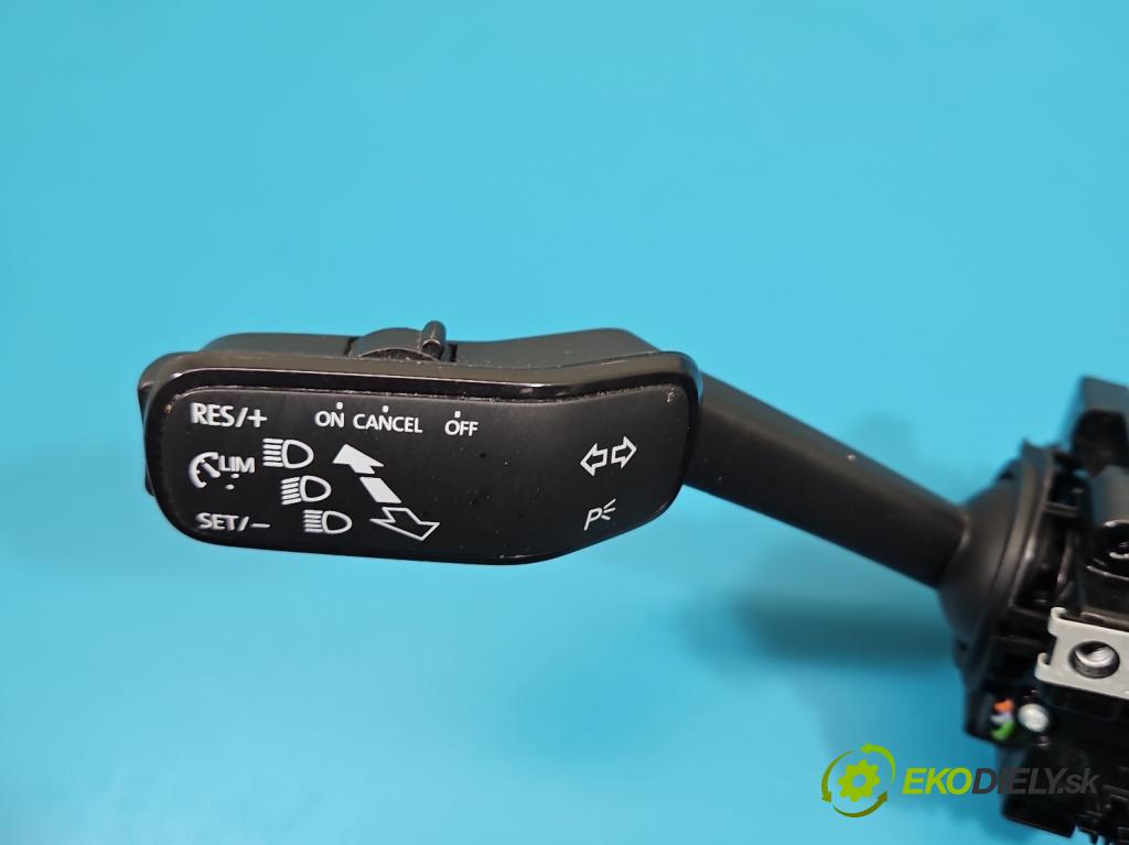 Skoda Fabia III 2014- 2021 1.2 TSI 110 HP manual 81 kW 1197 cm3 5- prepínač komplex: 6C0953501H (Prepínacie páčky pod volantom)