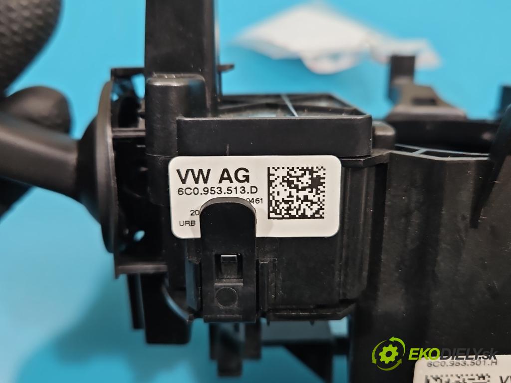 Skoda Fabia III 2014- 2021 1.2 TSI 110 HP manual 81 kW 1197 cm3 5- prepínač komplex: 6C0953501H (Prepínacie páčky pod volantom)