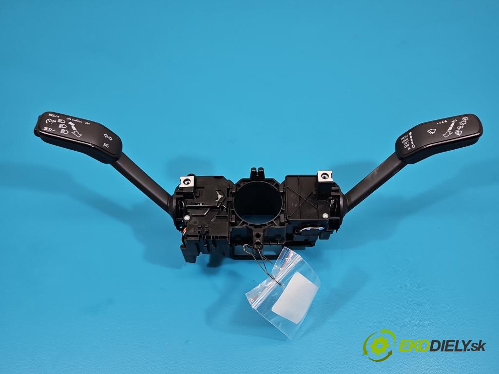 Skoda Fabia III 2014- 2021 1.2 TSI 110 HP manual 81 kW 1197 cm3 5- prepínač komplex: 6C0953501H (Prepínacie páčky pod volantom)