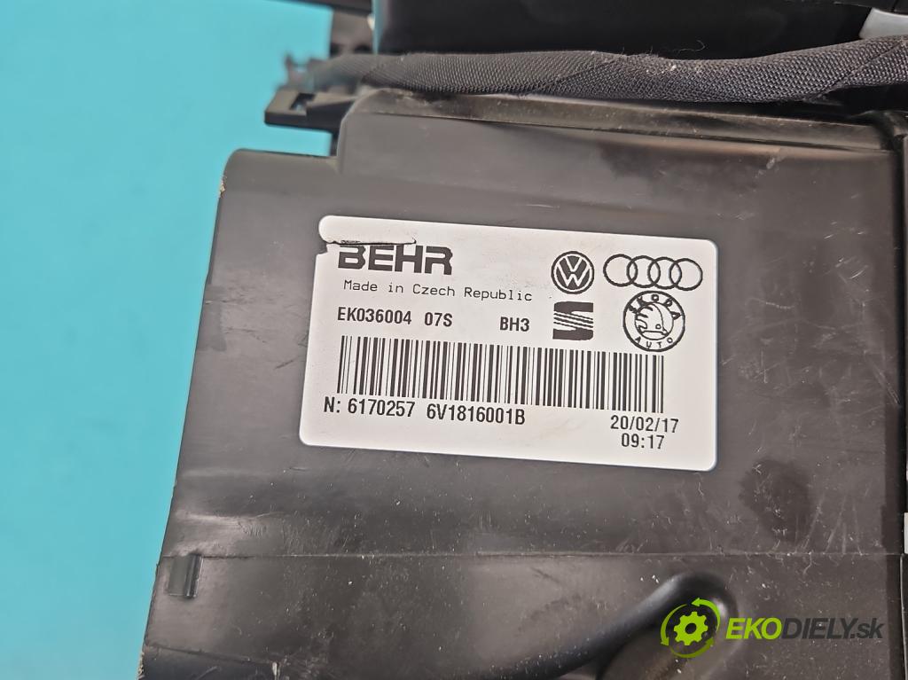 Skoda Fabia III 2014- 2021 1.2 TSI 110 HP manual 81 kW 1197 cm3 5- radiator 6V1816001B (Radiátor kúrenia)