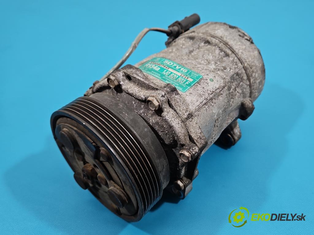 Seat Leon I 1999-2005 1.6 SR 101 hp manual 74 kW 1595 cm3 5- Kompresor: klíma 1J0820803F (Kompresor klimatizace)