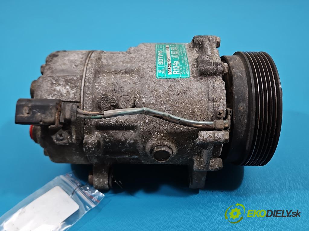 Seat Leon I 1999-2005 1.6 SR 101 hp manual 74 kW 1595 cm3 5- Kompresor: klíma 1J0820803F (Kompresor klimatizace)