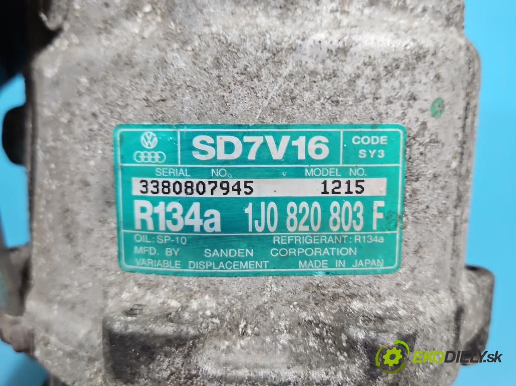 Seat Leon I 1999-2005 1.6 SR 101 hp manual 74 kW 1595 cm3 5- Kompresor: klíma 1J0820803F (Kompresor klimatizace)