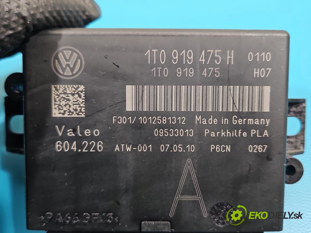 Vw Tiguan I 2007-2016 2.0d 140 HP manual 103 kW 1968 cm3 5- riadiaca jednotka parkovaní: 1T0919475H