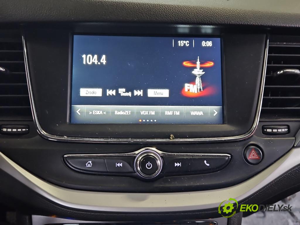 Opel Astra V  2015-2022 1.6 CDTI 110 HP manual 81 kW 1598 cm3 5- Radio originál 42342511