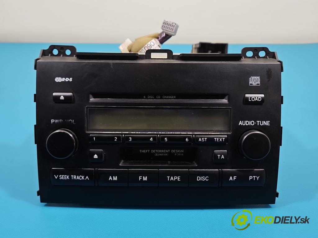 Toyota Land Cruiser J120 2002-2010 3.0 D4D 166 HP automatic 122 kW 2982 cm3 5- Radio originál 86120-60510