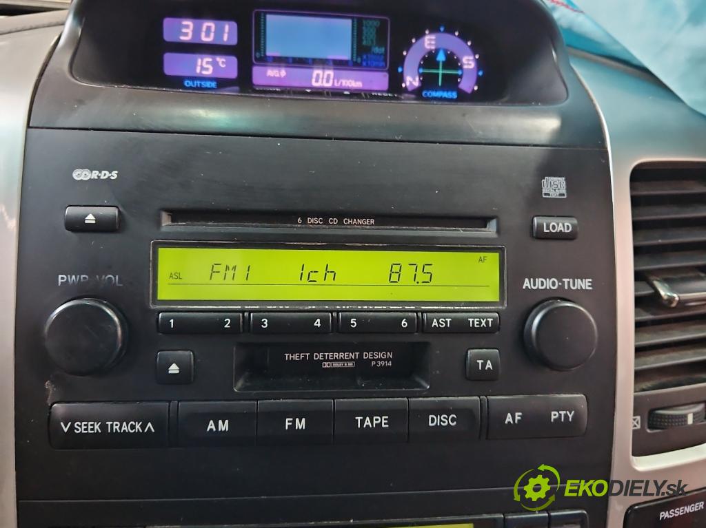 Toyota Land Cruiser J120 2002-2010 3.0 D4D 166 HP automatic 122 kW 2982 cm3 5- Radio originál 86120-60510