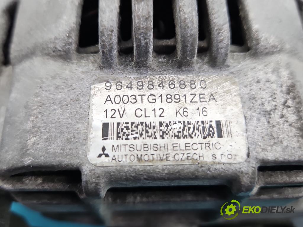 Citroen C4 Picasso I 2006-2013 1.8 16V 125 HP manual 92 kW 1749 cm3 5- Alternator 9649846880 (Alternátor)