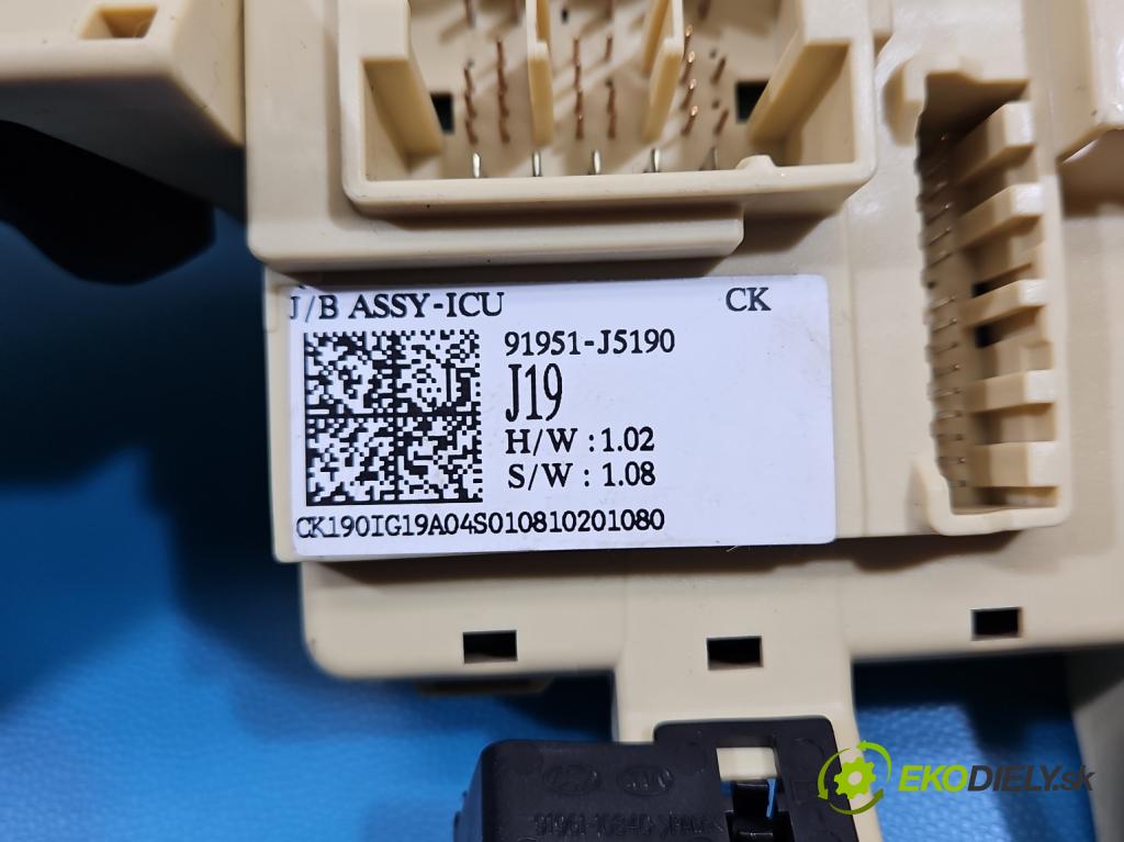 Kia Stinger 2017-2023 2.0 T-GDI 256KM automatic 188 kW 1998 cm3 5- skříňka pojistková 91951-J5190 (Pojistková skříňka)