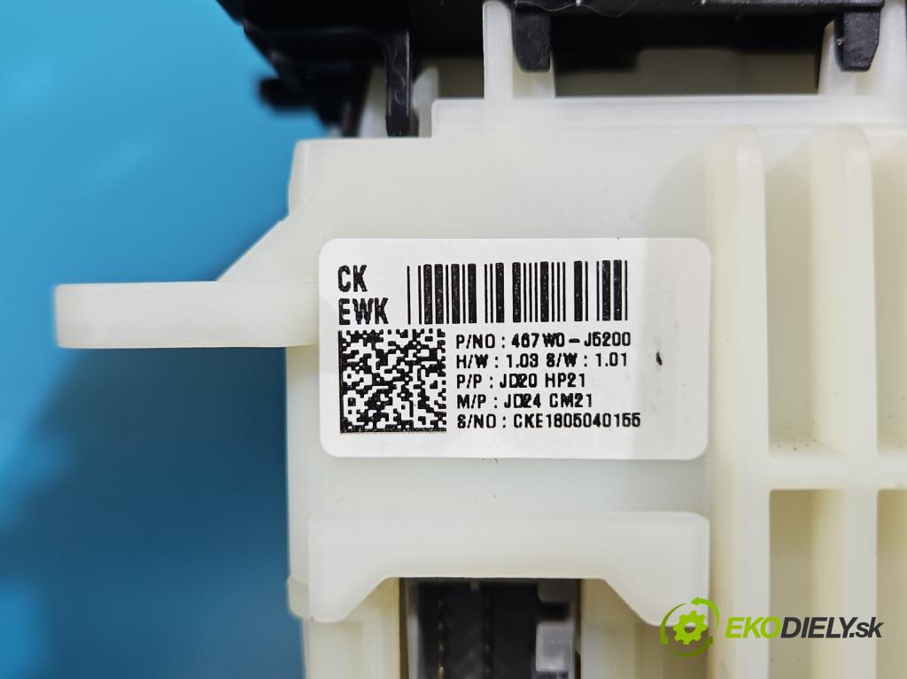 Kia Stinger 2017-2023 2.0 T-GDI: 256KM automatic 188 kW 1998 cm3 5- Páka: Změny: stupeň,rýchlosť 467W0-J5200 (Rýchlostná páka (kulisa))