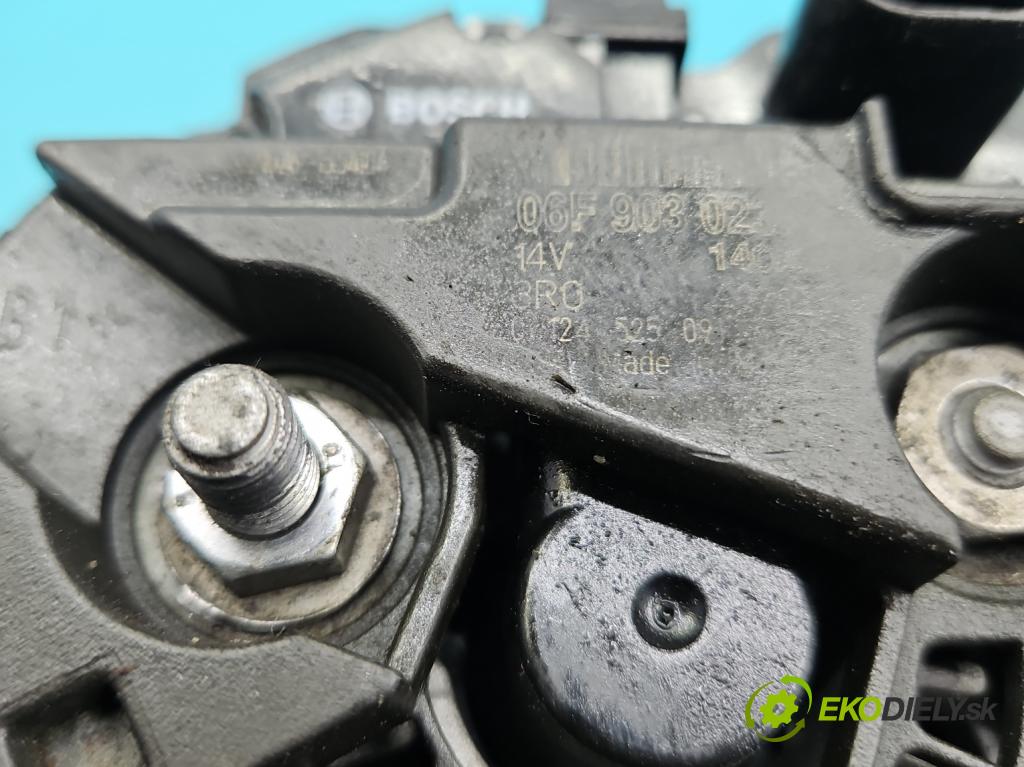 Vw Golf VI 2008-2013 1.6 TDI 90 HP manual 66 kW 1598 cm3 5- Alternator 06F903023 (Alternátor)