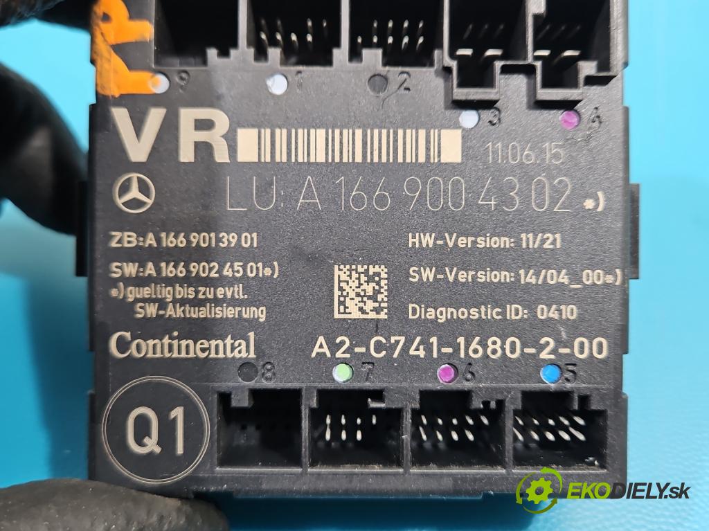 Mercedes A W176 2012-2018 1.5 CDI 109 HP manual 80 kW 1461 cm3 5- riadiaca jednotka ostatné A1669004302