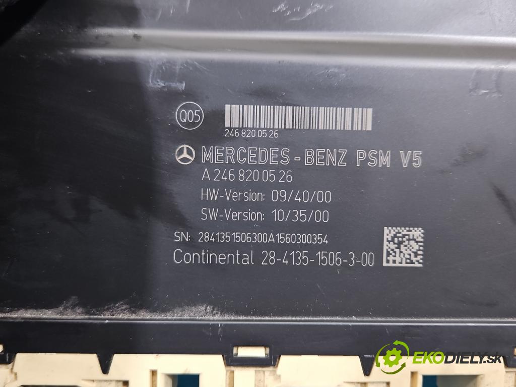 Mercedes A W176 2012-2018 1.5 CDI 109 HP manual 80 kW 1461 cm3 5- riadiaca jednotka ostatné A2468200526