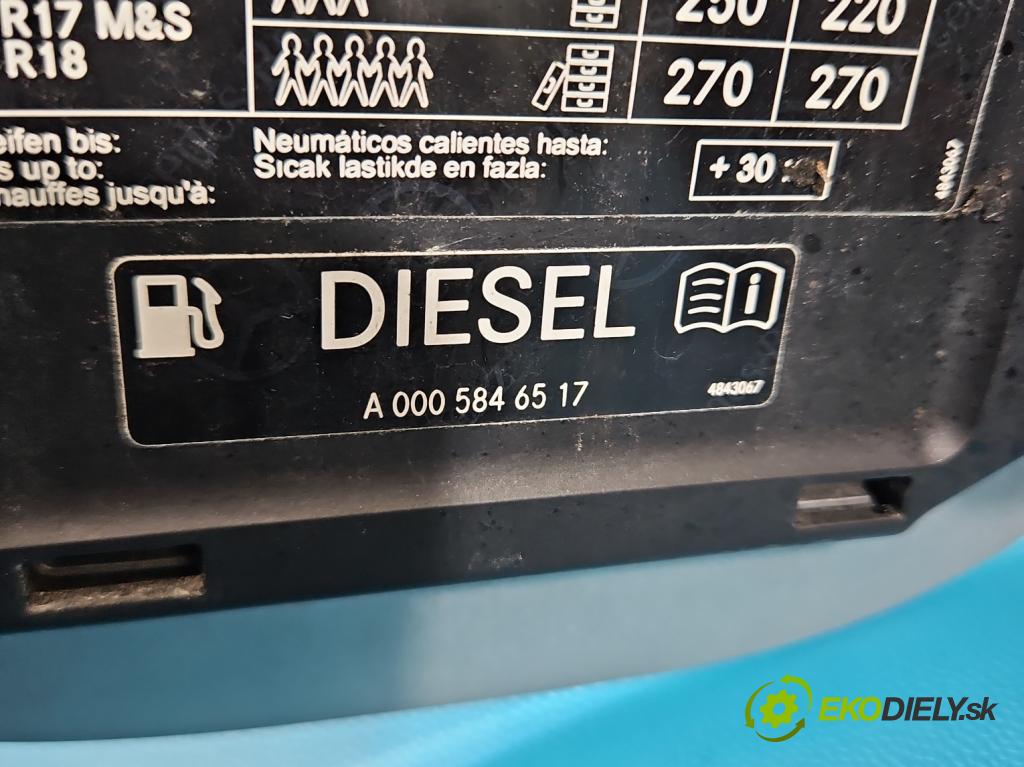 Mercedes A W176 2012-2018 1.5 CDI 607951 109 HP manual 80 kW 1461 cm3 5- Klapka nádrže palivo A1766300067 (Kľučka dverí ostatné)