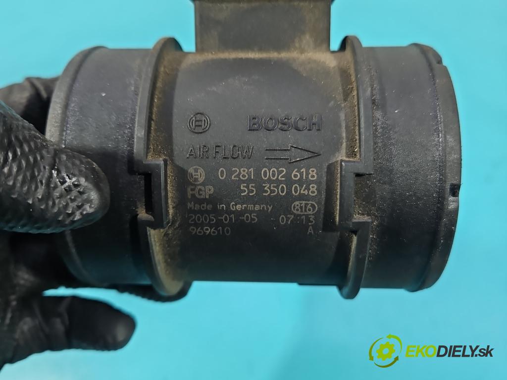 Opel Vectra C 2002-2008 1.9 CDTI 150 HP automatic 110 kW 1910 cm3 5- průtokoměr: 0281002618 (Váha vzduchu)