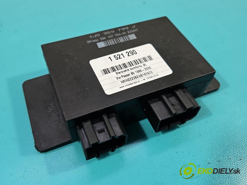 Vw Passat B5 1995-2005 1.9 TDI 90 HP manual 66 kW 1896 cm3 5- riadiaca jednotka komfortu 1J0959799J