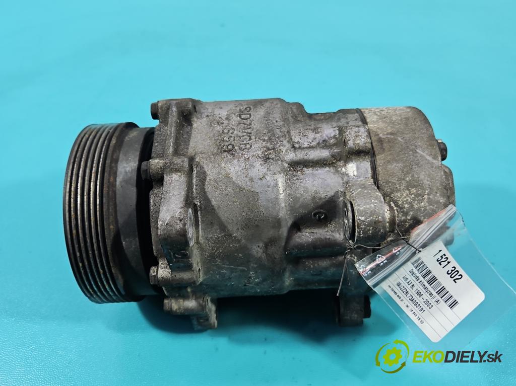 Audi A3 8L 1996-2003 1.9 TDI 101 hp automatic 74 kW 1896 cm3 5- Kompresor: klíma 1J0820803K (Kompresor klimatizace)