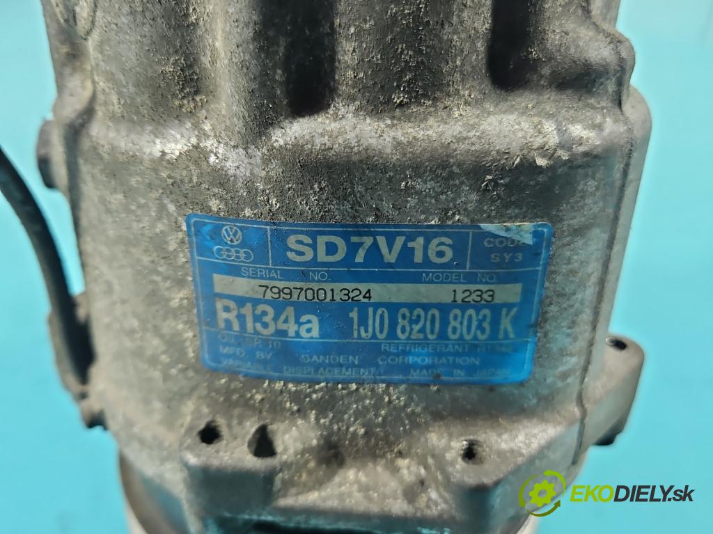 Audi A3 8L 1996-2003 1.9 TDI 101 hp automatic 74 kW 1896 cm3 5- Kompresor: klíma 1J0820803K (Kompresor klimatizace)