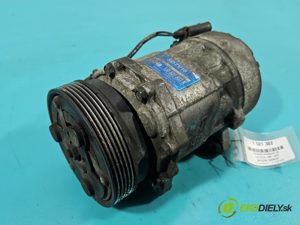 Audi A3 8L 1996-2003 1.9 TDI 101 hp automatic 74 kW 1896 cm3 5- Kompresor: klíma 1J0820803K (Kompresor klimatizace)