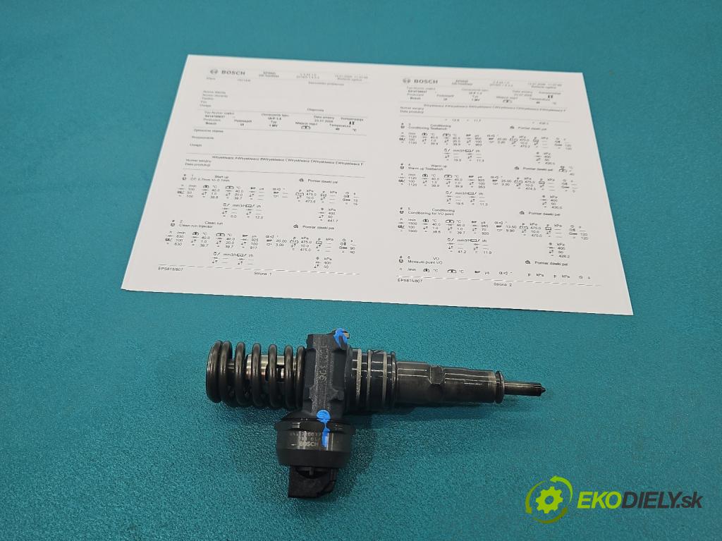 Audi A3 8L 1996-2003 1.9 TDI 101 HP automatic 74 kW 1896 cm3 5- vstrekovacie čerpadlo 0414720037 (Vstrekovač paliva)