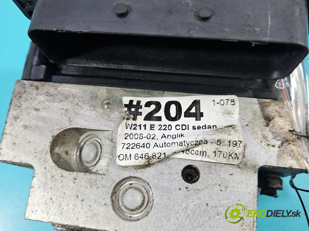 Mercedes E W211 2002-2009 2.2 cdi 136 HP automatic 100 kW 2148 cm3 5- čerpadlo abs 0265250251 (Pumpa ABS)