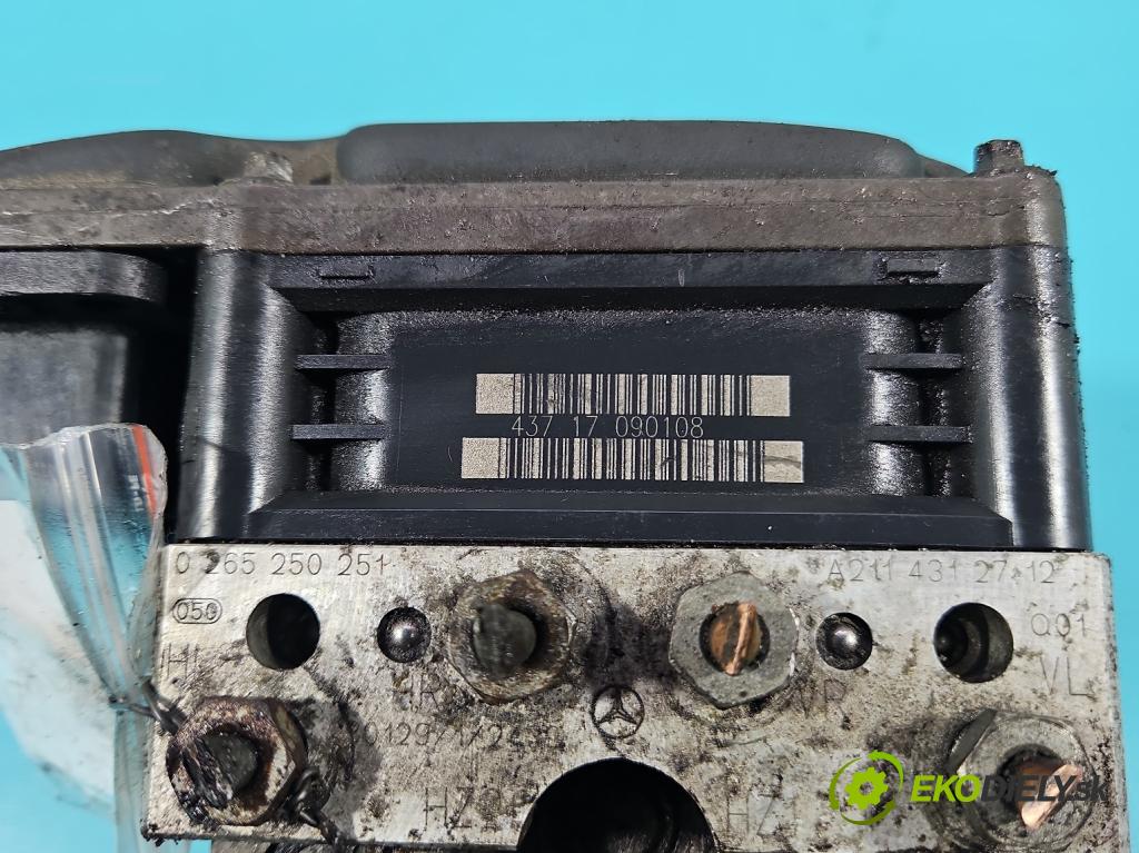 Mercedes E W211 2002-2009 2.2 cdi 136 HP automatic 100 kW 2148 cm3 5- čerpadlo abs 0265250251 (Pumpa ABS)