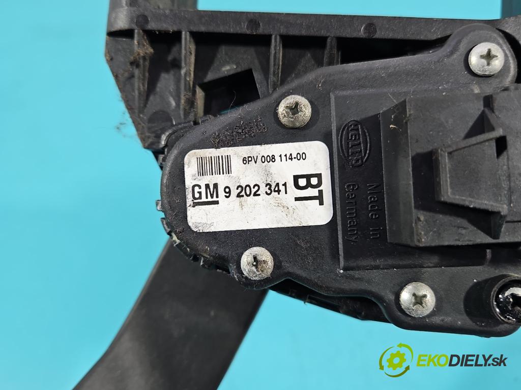 Opel Zafira B 2005-2014 1.9 CDTI 120 HP manual 88 kW 1910 cm3 5- pedal plyn potenciometr: 9202341