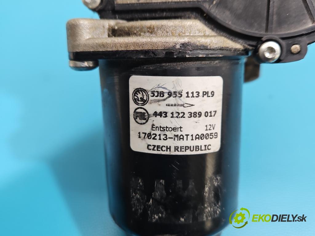 Skoda Fabia III 2014- 2021 1.2 TSI 110 HP manual 81 kW 1197 cm3 5- motor stieračov predné 5JB955113