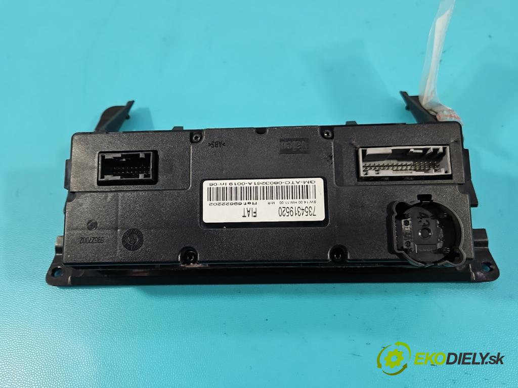 Fiat Croma II 2005-2010 1.9 jtd 150 HP manual 110 kW 1910 cm3 5- panel kúrenia 7354319520