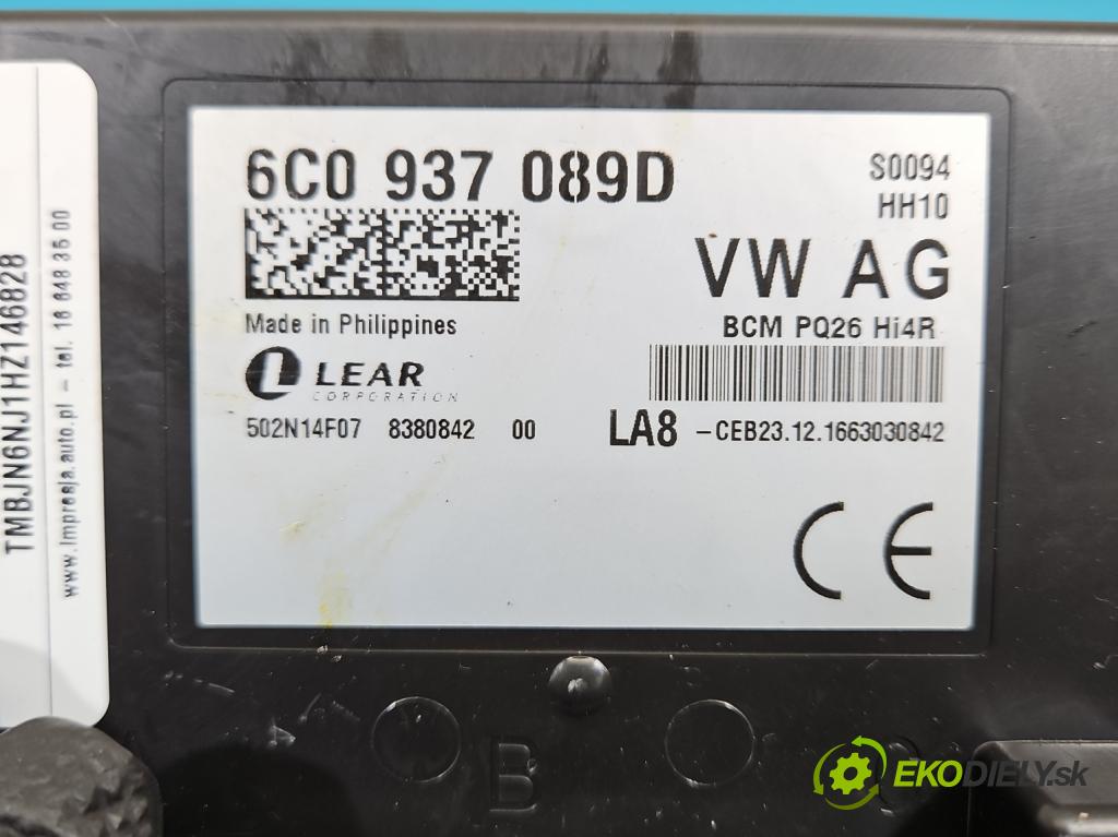 Skoda Fabia III 2014- 2021 1.2 TSI 110 HP manual 81 kW 1197 cm3 5- riadiaca jednotka komfortu 6C0937089D